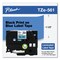 Brother P-Touch 1.4 in. x 26.2 ft. TZe Standard Adhesive Laminated Labeling Tape - Black on Blue